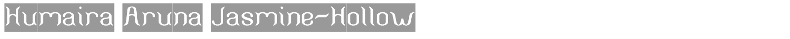 Humaira Aruna Jasmine font preview